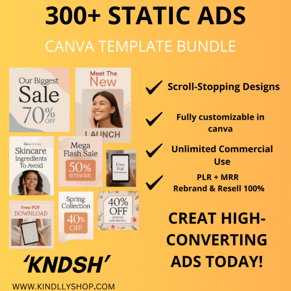 Static ads templates Canva