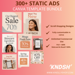 Static ads templates Canva