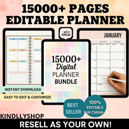 📒✨ All-in-One Digital Planner – Stay Organized, Focused & Inspired ✨📒
