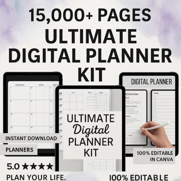📒✨ All-in-One Digital Planner – Stay Organized, Focused & Inspired ✨📒